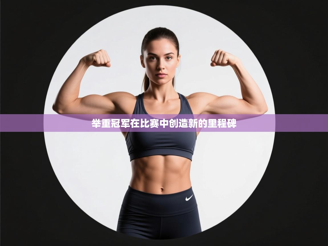 举重冠军在比赛中创造新的里程碑